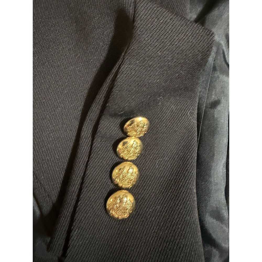 Vintage Lauren Ralph Lauren Black Crest Blazer Sports Coat Women's Size 10 - Picture 12 of 12